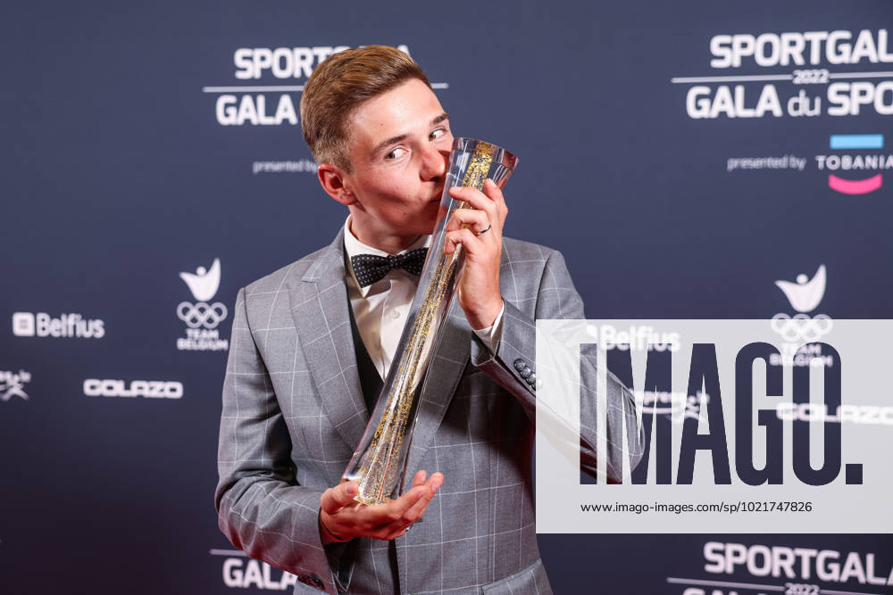Belgian road cyclist Remco Evenepoel wins Sportman van het jaar Sportif de l annee award during the Sportgala award show, to announce the women and men of the year 2022, Friday 06 January 2023 in Antwerp. KURTxDESPLENTER x57922810x