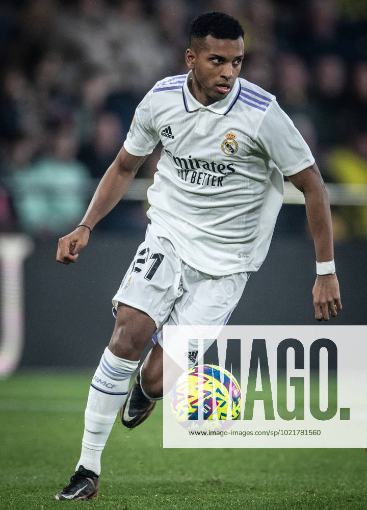 Villarreal vs Real Madrid Rodrygo (Real Madrid) in action during the game against Villarreal valid for La Liga at the La Ceramica stadium, in Vila Real, today January 7, 2023.