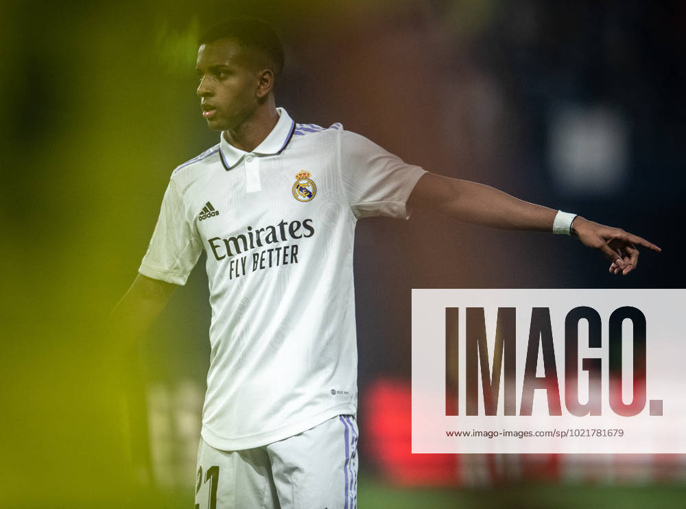Villarreal vs Real Madrid Rodrygo (Real Madrid) in action during the game against Villarreal valid for La Liga at the La Ceramica stadium, in Vila Real, today January 7, 2023.