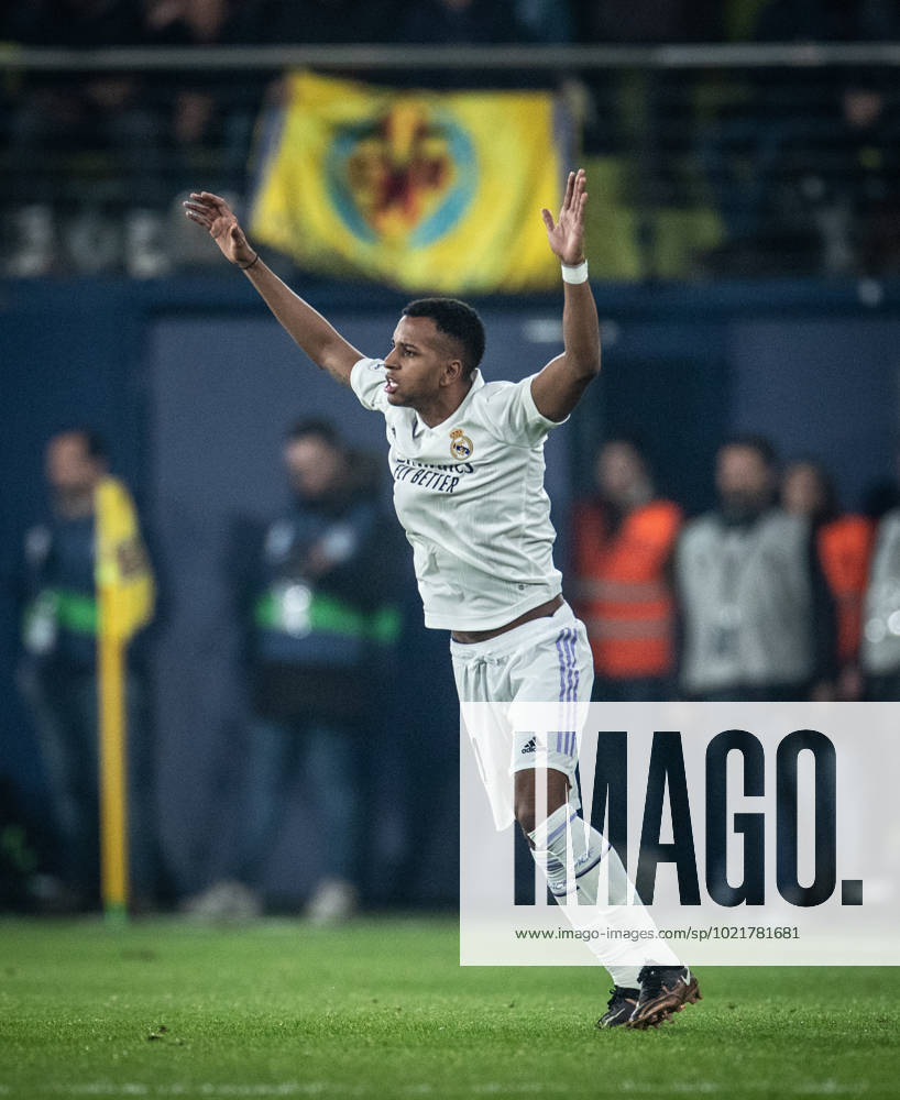Villarreal vs Real Madrid Rodrygo (Real Madrid) in action during the game against Villarreal valid for La Liga at the La Ceramica stadium, in Vila Real, today January 7, 2023.