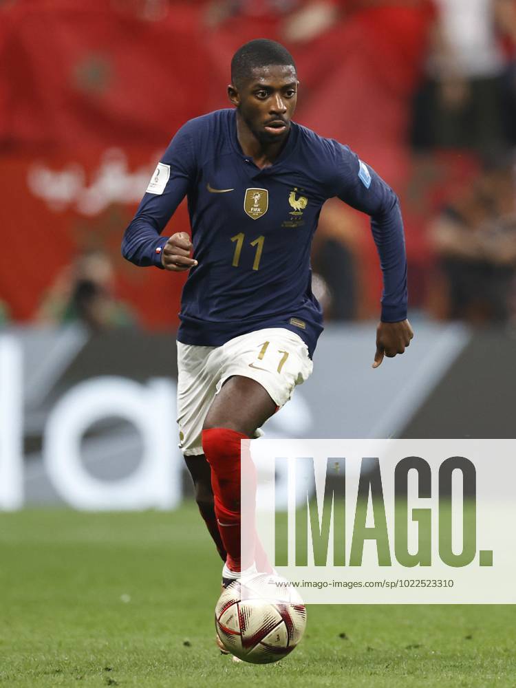 AL KHOR Ousmane Dembele of France during the FIFA World Cup Qatar 2022 Semifinal match between France and Morocco at Al Bayt Stadium on December 14, 2022 in Al Khor, Qatar AP Dutch Height MAURICE OF STONE FIFA World Cup Qatar 2022 2022 ANPxSportx xMauricexvanxSteenxWKxIVx 461068837 originalFilename: 461068837