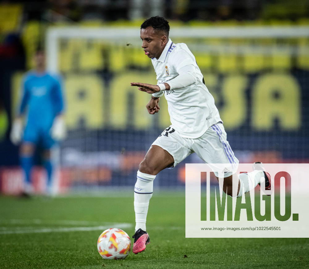 Villarreal vs Real Madrid Rodrygo (Real Madrid) in action during the game against Villarreal valid for Copa del Rey at the La Ceramica stadium, in Vila Real, today January 19, 2023.