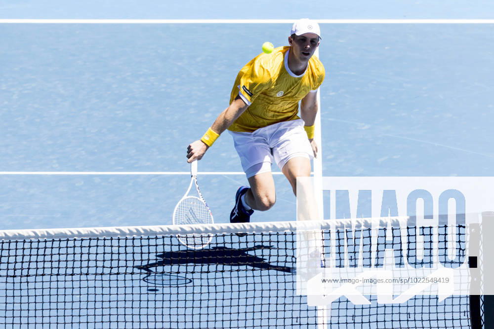 MELBOURNE, VIC - JANUARY 20: Tallon Griekspoor of the Netherlands in action during Round 3 of the 2023 Australian Open on January 20 2023, at Melbourne Park in Melbourne, Australia. (Photo by Jason Heidrich Icon Sportswire) TENNIS: JAN 20 Australian Open Icon230120074