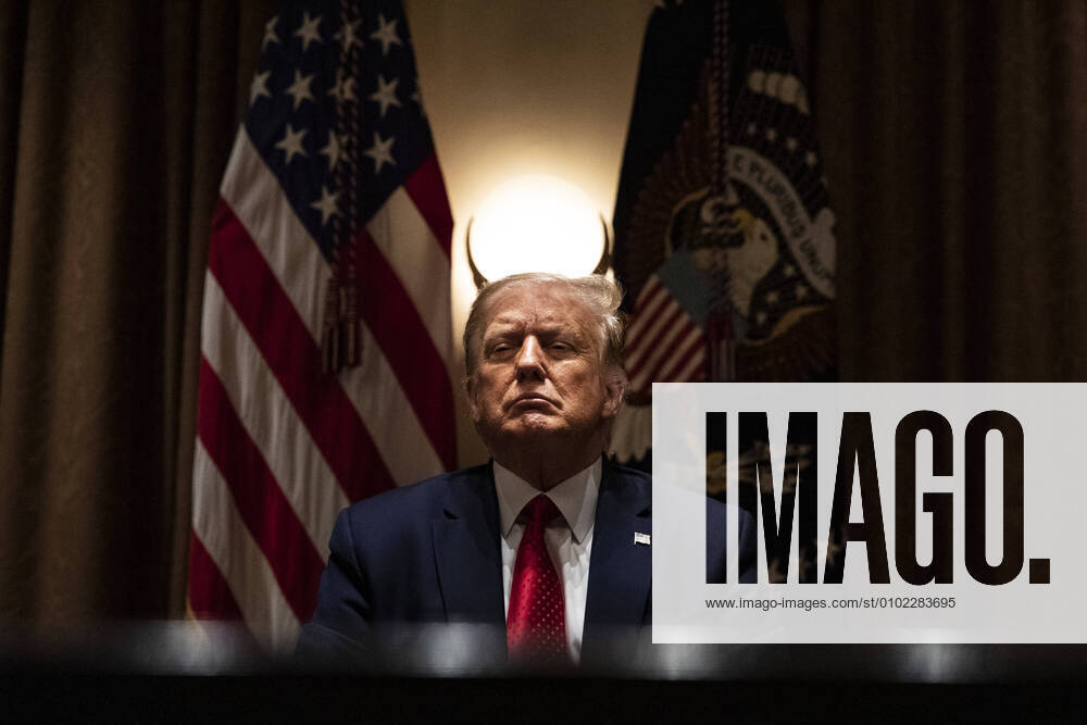 United States President Donald J. Trump holds a roundtable meeting with Hispanic leaders in the cabinet room before signing an Executive Order in the Rose Garden of the White House in Washington, D.C. on July 9, 2020 Washington USA - ZUMAs152 20200709_zaa_s152_121