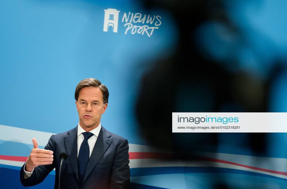 THEN HAAG Prime Minister Mark Rutte at his press conference after the weekly ANP BART Council of Ministers MEASURES