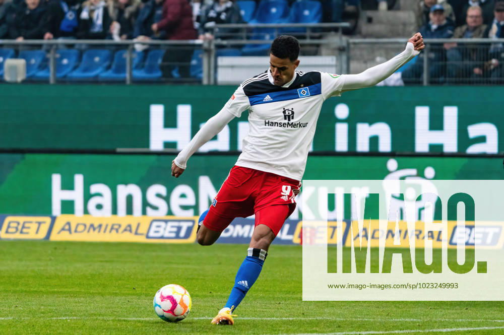 Goal for 3 1 Robert Glatzel Hamburger SV 9 Hamburger SV vs Eintracht Braunschweig, Football, 2 Bundesliga, Matchday 18, Season 2022 23, 29 01 2023 DFL REGULATES PROHIBIT ANY USE OF PHOTOGRAPHS AS IMAGE SEQUENCES AND OR QUASI VIDEO Press Photo Marcel von Fehrn Hamburger SV vs Eintracht Braunschweig, Football, 2 Bundesliga, Matchday 18, Season 2022 23, 29 01 2023 Hamburg
