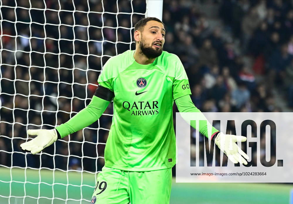 Attitude - Deception de Gianluigi Donnarumma ( 99 - PSG ) - FOOTBALL : PSG vs Bayern de Munich -1 8e finale - ligue des Champions - 14 02 2023 FedericoPestellini Panoramic