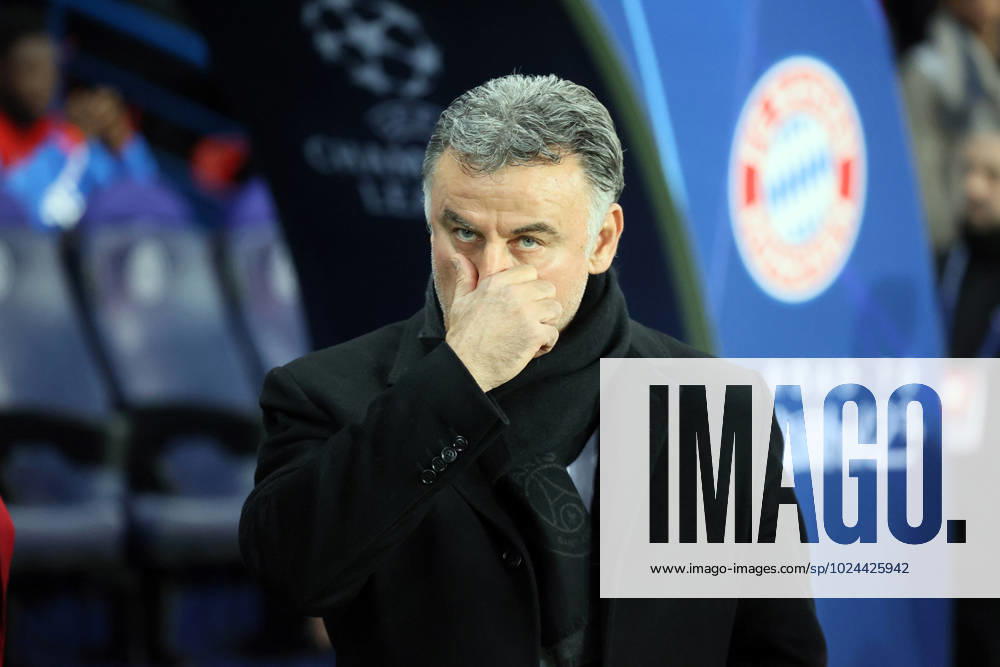 14 02 23 Paris Saint Germain FC Bayern Munich France, Paris, 14 02 2023, football, Champions League, Paris Saint Germain FC Bayern Munich Christophe Galtier coach PSG