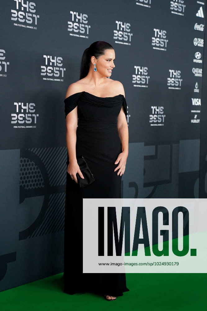 Paris, France, February 27th 2023: Brazilian supermodel Adriana Lima on the green carpet during the The Best FIFA Football Awards 2022 at Salle Pleyel in Paris, France. (Daniela Porcelli SPP)