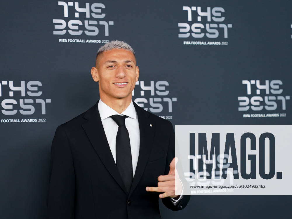 Paris, France, February 27th 2023: Brazil and Tottenham Hotspur striker Richarlyson arrives at The Best FIFA Football Awards 2022 at Salle Pleyel in Paris, France. (Daniela Porcelli SPP)