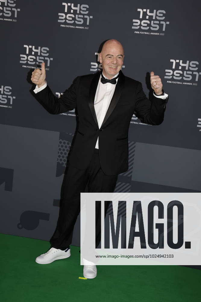 27 Fevrier 2023 : Paris, France : Gianni Infantino arrivant la la soirà e des FIFA AWARDS THE BEST 2023 à la Salle Pleyel. (Henri Szwarc Starface) 289106 2023-02-27 Paris France