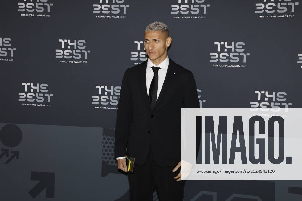 27 Fevrier 2023 : Paris, France : Richarlisson arrivant la la soirà e des FIFA AWARDS THE BEST 2023 à la Salle Pleyel. (Henri Szwarc Starface) 289106 2023-02-27 Paris France