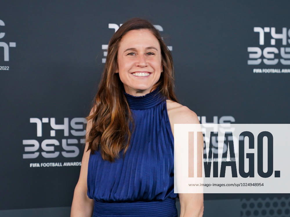 Paris, France, February 27th 2023: Heather O Reilly (former USA football player) on the green carpet during the The Best FIFA Football Awards 2022 at Salle Pleyel in Paris, France. (Daniela Porcelli SPP)