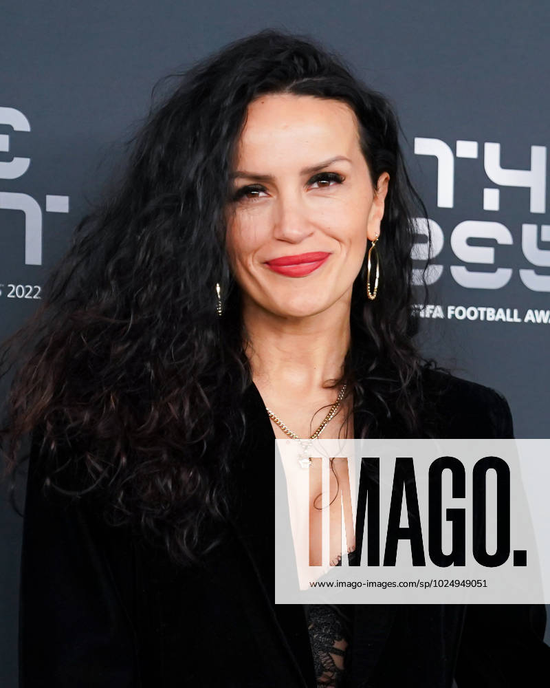 Paris, France, February 27th 2023: Fatmire Alushi (former German football player) on the green carpet during the The Best FIFA Football Awards 2022 at Salle Pleyel in Paris, France. (Daniela Porcelli SPP)