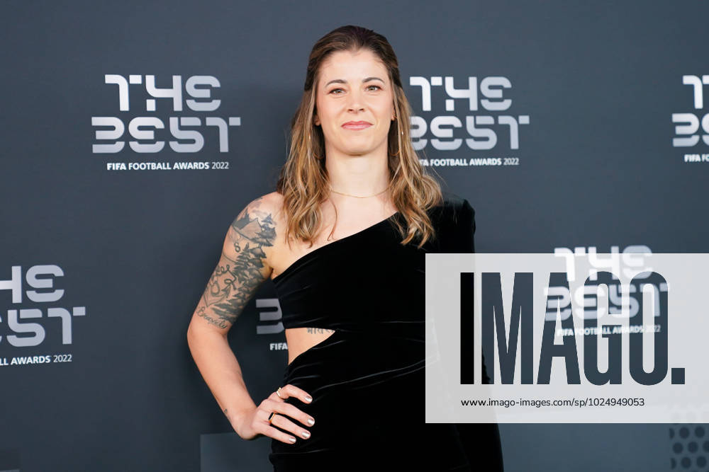 Paris, France, February 27th 2023: Stephanie Labbe (former football player of Canada) on the green carpet at arrival during the The Best FIFA Football Awards 2022 at Salle Pleyel in Paris, France. (Daniela Porcelli SPP)