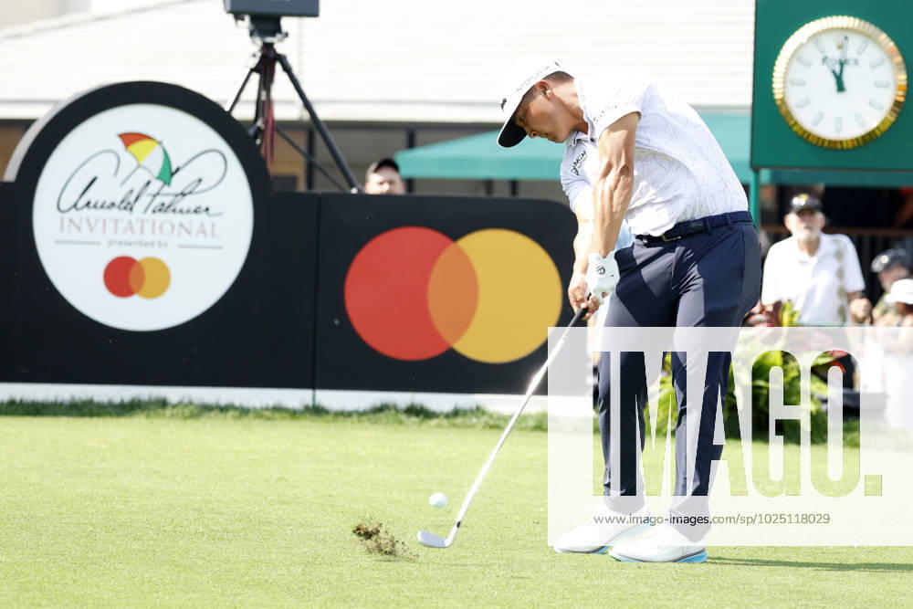 ORLANDO, FL - MARCH 03: PGA, Golf Herren golfer Kurt Kitayama plays his tee shot on the 10th hole during the second round of the Arnold Palmer Invitational on March 3, 2023 at Arnold Palmer s Bay Hill Club and Lodge in Orlando, Florida. (Photo by Brian Spurlock Icon Sportswire) GOLF: MAR 03 PGA - Arnold Palmer Invitational presented by Mastercard Icon23030310