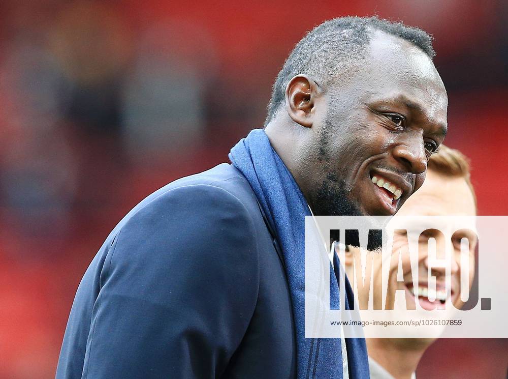 Mandatory Credit: Photo by Matt West Shutterstock (13831762l) Sprinter Usain Bolt attends the game Manchester United, ManU v Fulham, Emirates FA Cup, Quarter Final, Football, Old Trafford, Manchester, UK - 19 Mar 2023 Manchester United v Fulham, Emirates FA Cup, Quarter Final, Football, Old Trafford, Manchester, UK - 19 Mar 2023