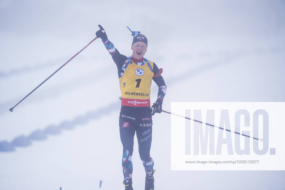 Biathlon World Cup in Holmenkollen Oslo 20230319 Johannes Thingnes Bo won the mens joint start in biathlon in Holmenkollen on Sunday Photo Javad Parsa NTB Oslo Norway RESTRICTED USE FOR BETTING COMPANIES