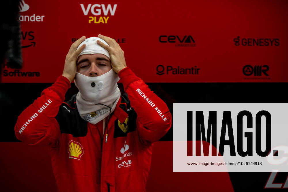 JEDDAH, SAUDI ARABIA: Charles Leclerc, racing for the Ferrari team during the 2023 Formula 1 Saudi Arabian Grand Prix at the Jeddah Corniche Circuit in Jeddah, Saudi Arabia