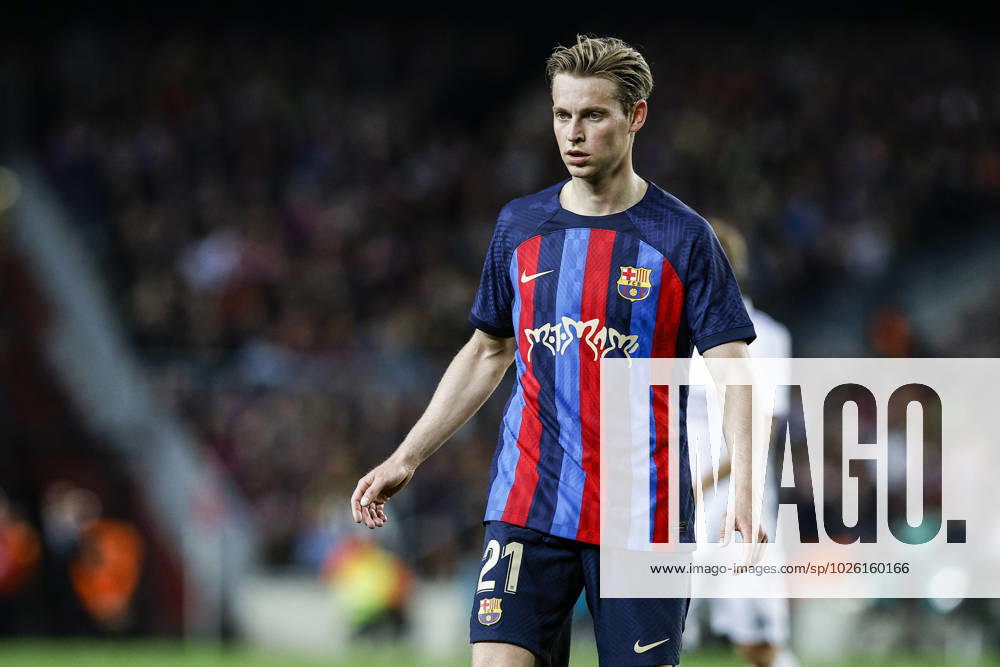 FC Barcelona, Barca Vs Real Madrid - La Liga 21 Frenkie De Jong of FC Barcelona during the El Clasico La Liga match between FC Barcelona v Real Madrid at Spotify Camp Nou Stadium in Barcelona, Spain, on March 19th, 2023. Barcelona Catalonia Spain