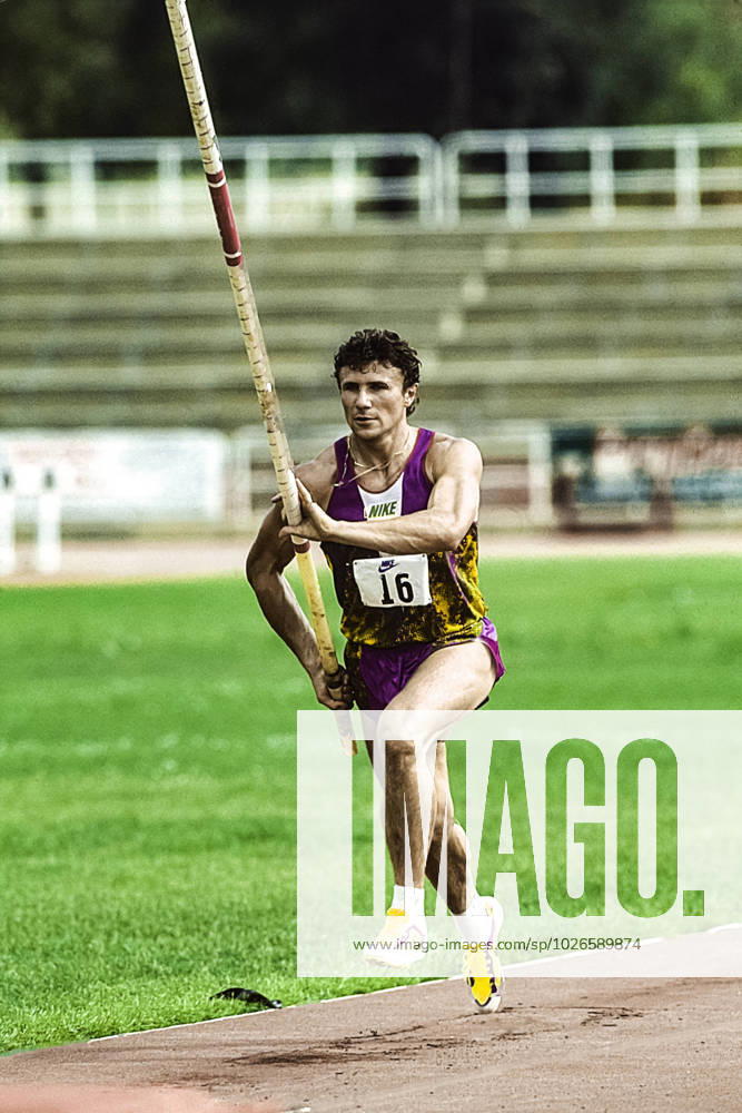 Track and Field Sergey Bubka Sergey Bubka (URS) during a photo shoot for Nike International Athletics in the Olympic Stadium,Estadi Olimpic Lluis Companys, Barcelona, Spain 1991 Barcelona Olympic Stadium, Estadi Olimpic Spain