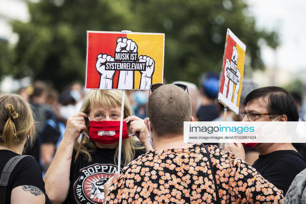 People take part in a protest for the event industry in Berlin on 24 July 2020 Operators of the industry lament almost 6 months of unemployment and lack of revenue due to measures to limit the spread of Coronavirus 3 Demonstration of the event industry in Berlin