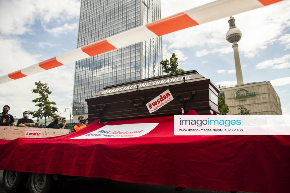 People take part in a protest for the event industry in Berlin on 24 July 2020 Operators of the industry lament almost 6 months of unemployment and lack of revenue due to measures to limit the spread of Coronavirus 3 Demonstration of the event industry in Berlin