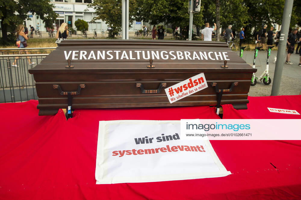 People take part in a protest for the event industry in Berlin on 24 July 2020 Operators of the industry lament almost 6 months of unemployment and lack of revenue due to measures to limit the spread of Coronavirus 3 Demonstration of the event industry in Berlin