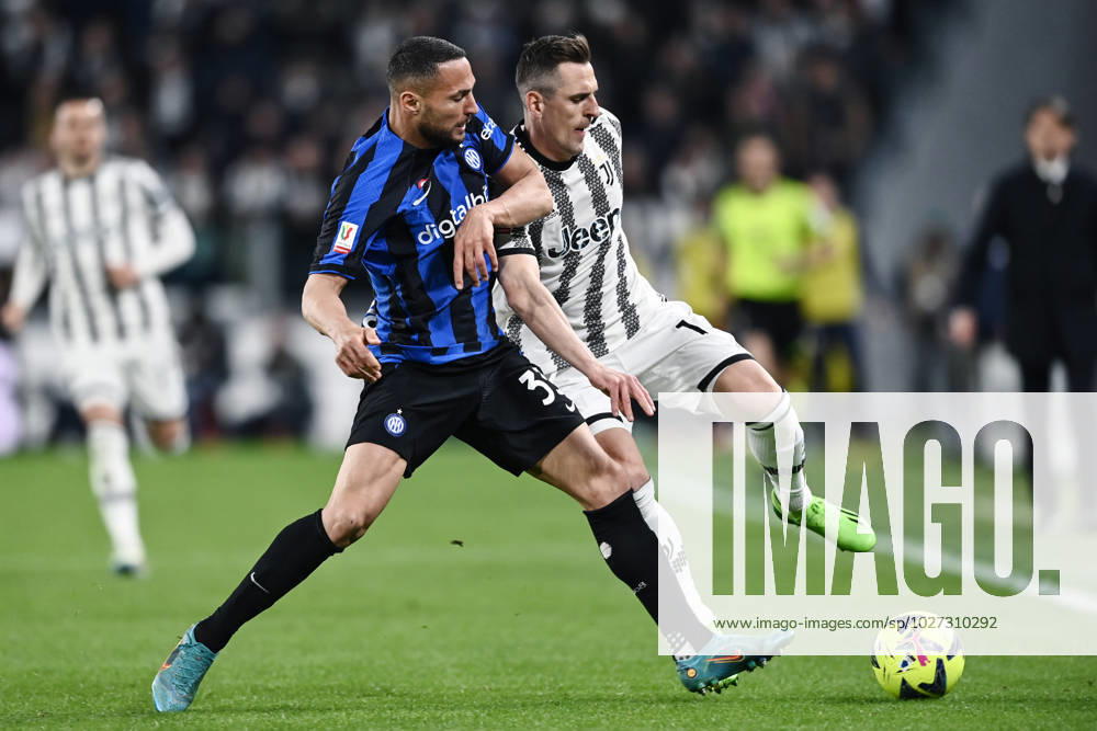 Db Torino 04 04 2023 - Coppa Italia Juventus-Inter foto Daniele Buffa Image nella foto: Arkadiusz Milik-Danilo D Ambrosio