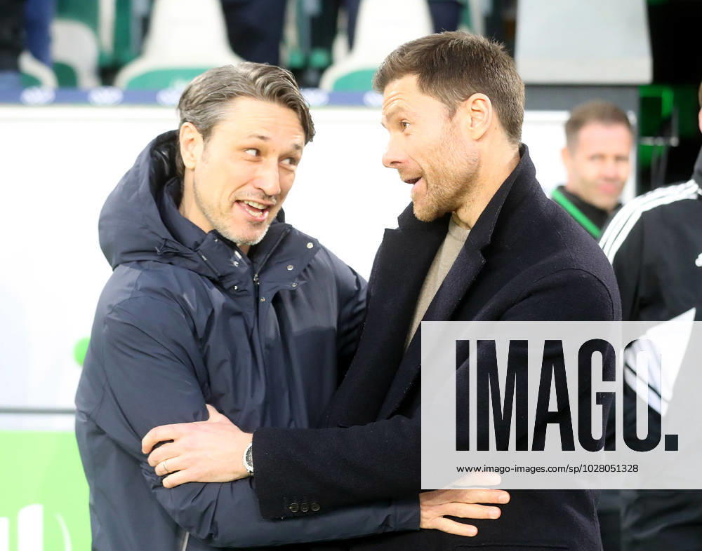 VfL vs Leverkusen, 1 BL Wolfsburg, 16 04 2023, FOOTBALL VfL Wolfsburg vs Bayer 04 Leverkusen, 1 BL, season 2022 23 head coach Niko Kovac VfL Wolfsburg , head coach Xabi Alonso Bayer 04 Leverkusen Wolfsburg