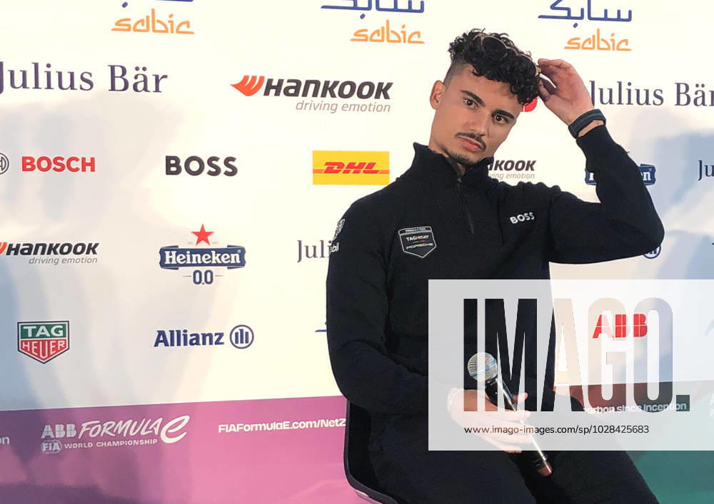 FIA Formula E, Berlin 2023 Grand Prix, v l Pascal Wehrlein Germany ,TAG Heuer Porsche Formula E at Tempelhof press conference.