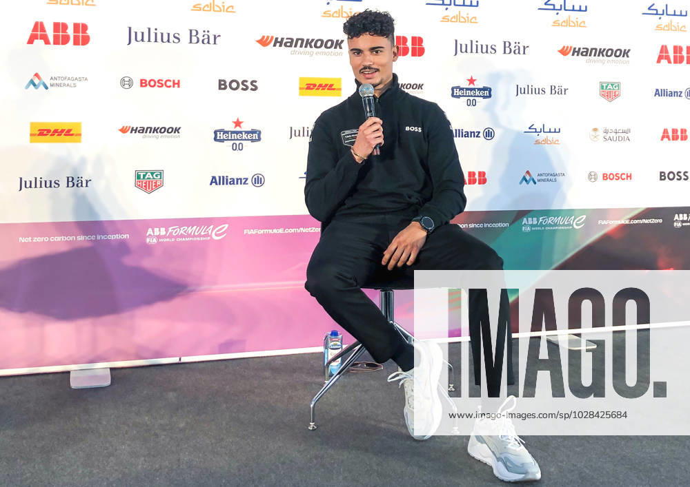 FIA Formula E, Berlin 2023 Grand Prix, v l Pascal Wehrlein Germany ,TAG Heuer Porsche Formula E at Tempelhof press conference.