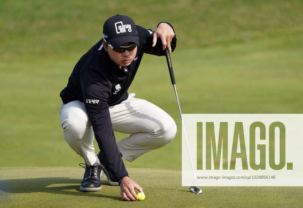 Korea Championship Presented by Genesis (The 1st Round) INCHEON, SOUTH KOREA, APR. 28: Hyungjoon LEE (KOR) at the hole 10 during the 1st round of Korea Championship Presented b Genesis at Jack Nicklaus Golf Club Korea in Incheon, South Korea on April 27, 2023. Antoine Rozner (FRA) finished the first round with a score of 9 under par, putting him in the lead. Incheon the Jack Nicklaus Golf Club Korea South Korea 7840_270556