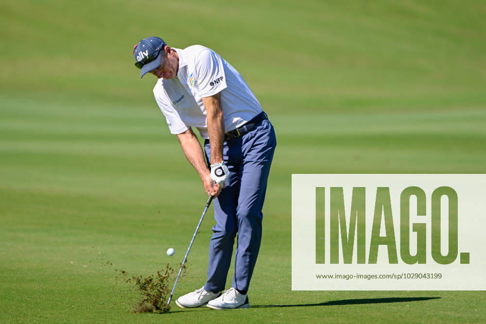 THE WOODLANDS, TX - APRIL 30: Jim Furyk hits his second shot on 1 during Rd3 of the Insperity Invitational at The Woodlands Country Club Tournament Course on April 30, 2023 in The Woodlands, Texas. (Photo by Ken Murray Icon Sportswire) GOLF: APR 30 PGA, Golf Herren Tour Champions Insperity Invitational Icon230430011