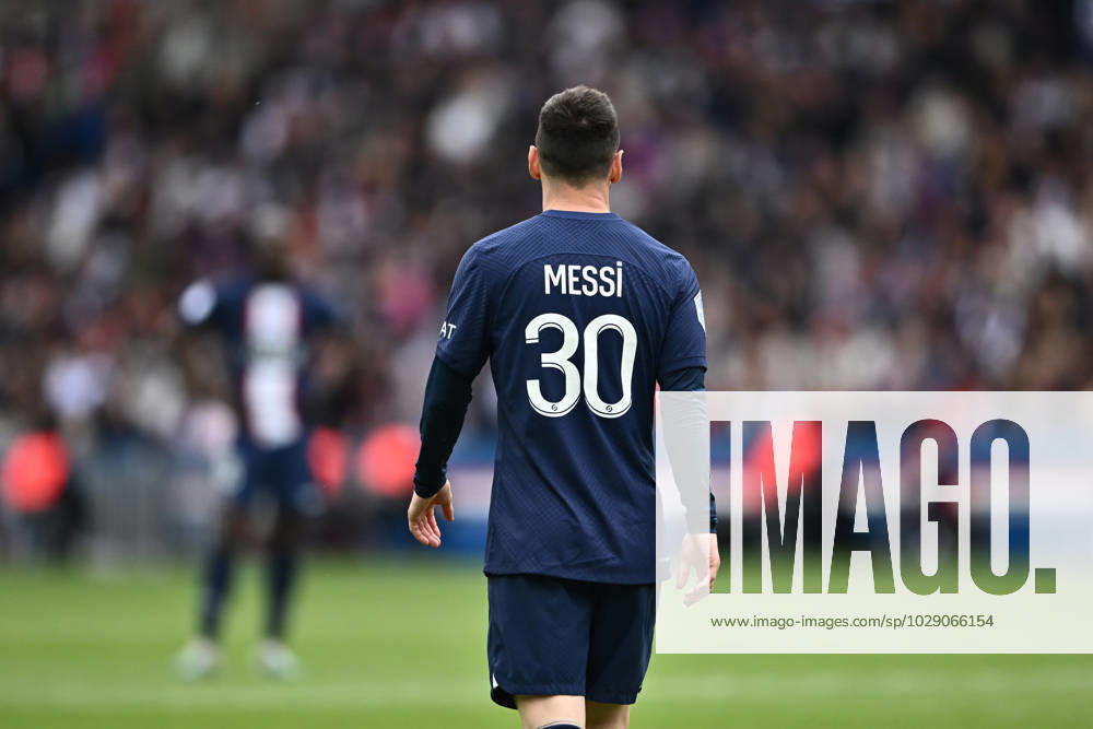 Lionel Messi of PSG during the Ligue 1 match between Paris Saint-Germain and FC Lorient at Parc des Princes on April 30, 2023 in Paris, Paris Saint-Germain v FC Lorient - Ligue 1 Uber Eats