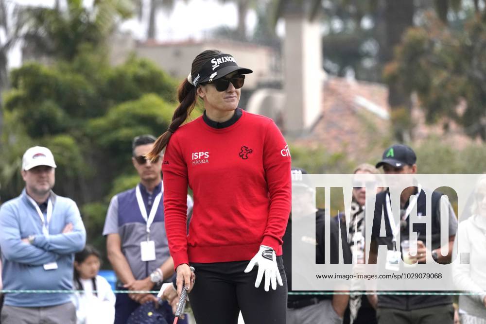 LPGA, Golf Damen - Hannah Green, pro golfer from Perth, Australia, won the Ladies Professional Golf Association, JM Eagle LA Championship 2023, The Wilshire Country Club, Los Angeles, CA, USA, April 30, 2023. Tied with two other players at the end of four rounds of play, Green won two sudden death playoff holes to capture the title and a $450,000 pay day. Green is seen here warming up on the first tee. - ZUMAmt3_ 20230430_zaf_mt3_008