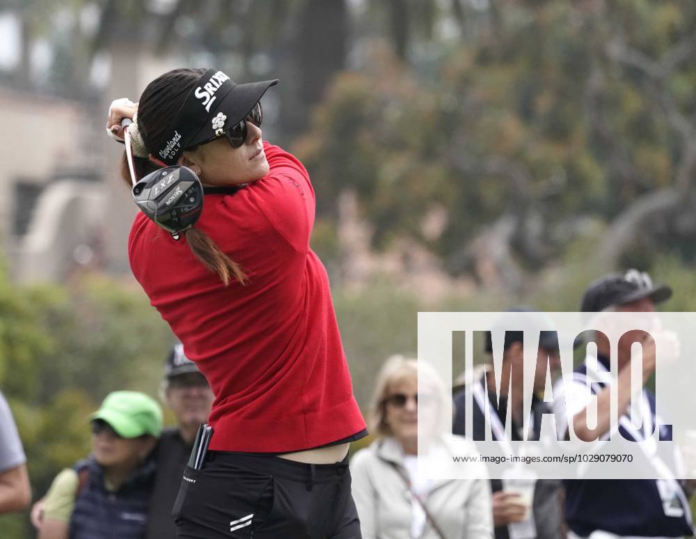 LPGA, Golf Damen - Hannah Green, pro golfer from Perth, Australia, won the Ladies Professional Golf Association, JM Eagle LA Championship 2023, The Wilshire Country Club, Los Angeles, CA, USA, April 30, 2023. Tied with two other players at the end of four rounds of play, Green won two sudden death playoff holes to capture the title and a $450,000 pay day. Here, Green starts her day with a strong drive on the first tee. - ZUMAmt3_ 20230430_zaf_mt3_011