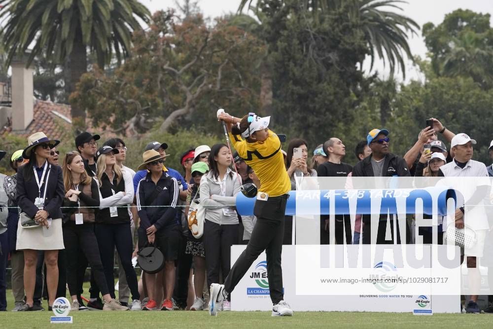 LPGA, Golf Damen - Atthaya Thitkul, professional golfer from Bangkok, Thailand, on the first tee at the Ladies Professional Golf Association, JM Eagle LA Championship 2023, The Wilshire Country Club, Los Angeles, CA, USA, April 30, 2023. - ZUMAmt3_ 20230430_zaf_mt3_031