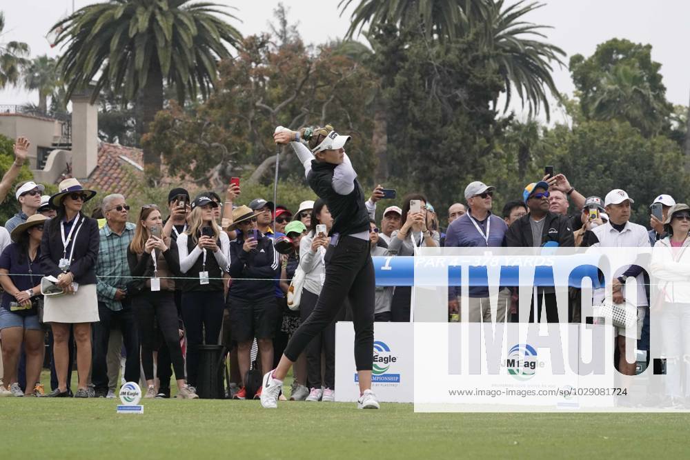 LPGA, Golf Damen - Nelly Korda, professional golfer from Bradenton, Florida, on the first tee at the Ladies Professional Golf Association, JM Eagle LA Championship 2023, The Wilshire Country Club, Los Angeles, CA, USA, April 30, 2023. - ZUMAmt3_ 20230430_zaf_mt3_033