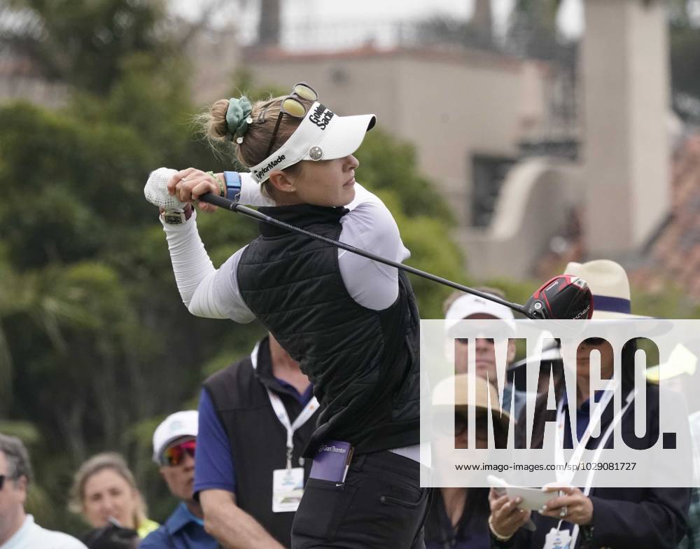 LPGA, Golf Damen - Nelly Korda, professional golfer from Bradenton, Florida, on the first tee at the Ladies Professional Golf Association, JM Eagle LA Championship 2023, The Wilshire Country Club, Los Angeles, CA, USA, April 30, 2023. - ZUMAmt3_ 20230430_zaf_mt3_034