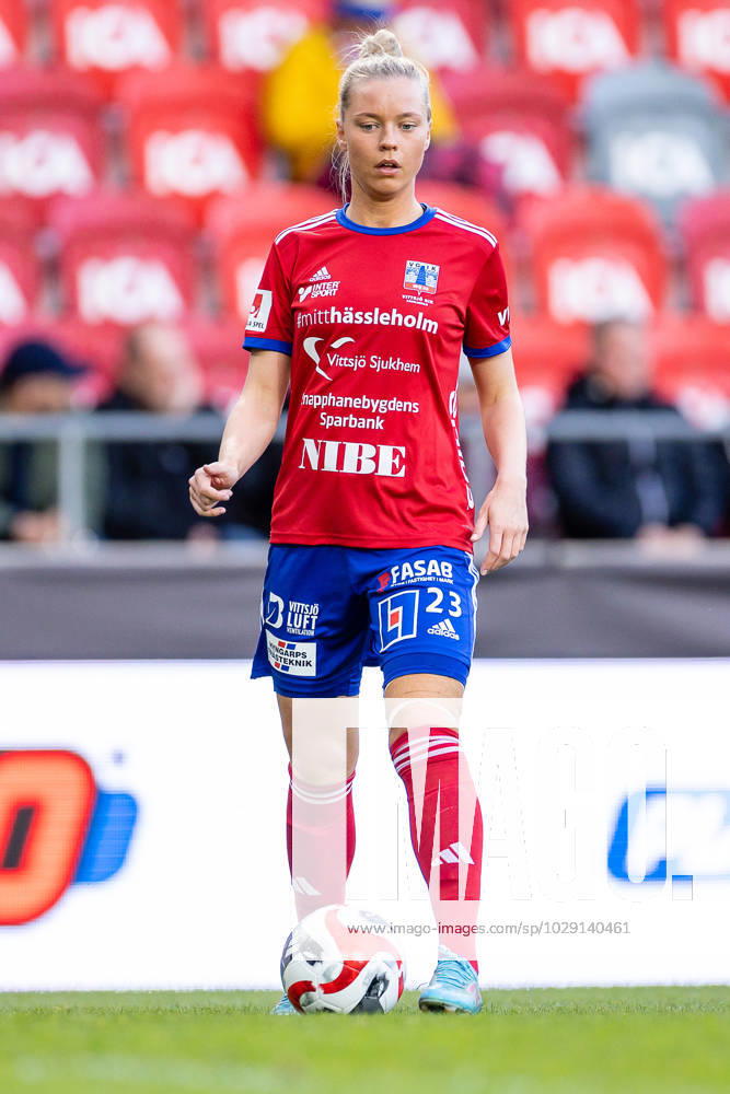 Vittsjös Kajsa Lind during the Damallsvenskan football match between Växjö DFF and Vittsjö on May 3, 2023 in Växjö, Sweden.