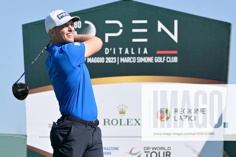 Golf - DS Automobiles 80Â° Open d Italia Calum Hill (SCO) during the DS Automobiles Italian Golf Open 2023 at Marco Simone Golf Club on May 04, 2023 in Rome Italy. Rome Marco Simone Golf Club Italy