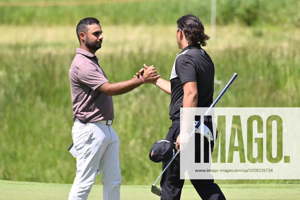 Golf - DS Automobiles 80° Open d Italia Shubhankar SHARMA (IND) and Gavin GREEN (MAS) during the DS Automobiles 80° Open dItalia Day 2 May 4, 2023 at the Marco Simone Golf & Country Club in Rome, Italy. Rome Marco Simone Golf Club Italy