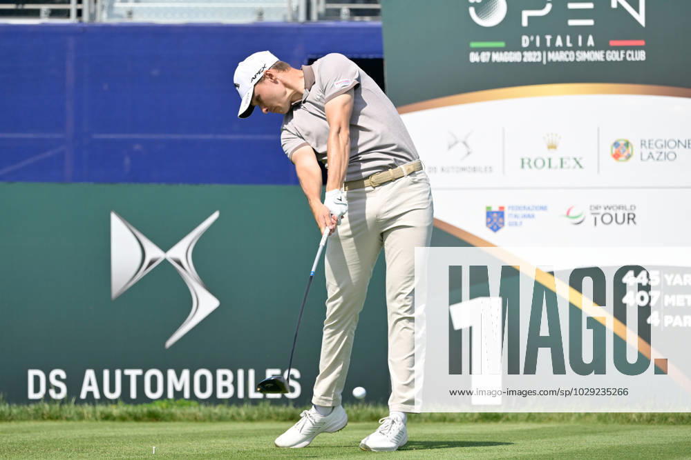 Rasmus Hojgaard (DEN) during the DS Automobiles 80° Italian Golf Open 2023 at Marco Simone Golf Club on May 05, 2023 in Rome Italy.