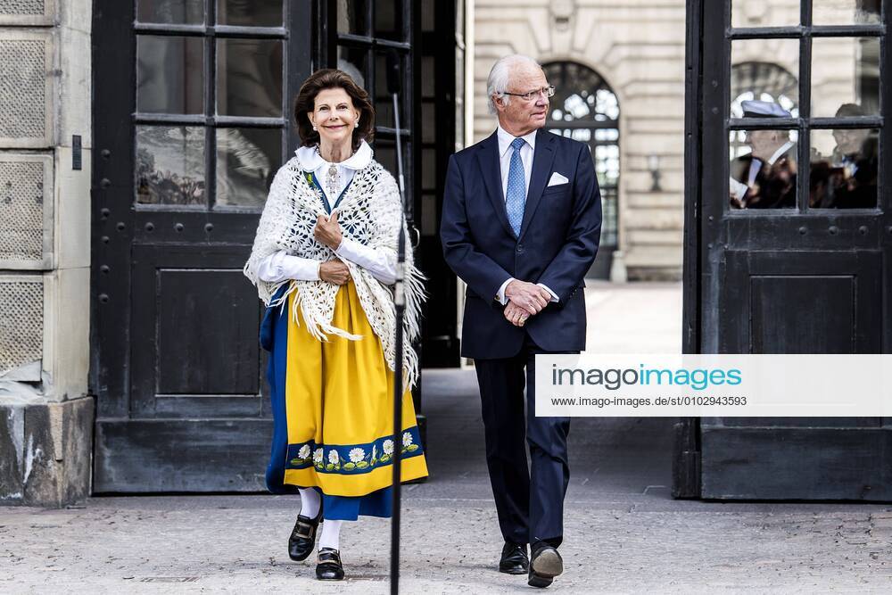 King Carl XVI Gustaf, queen Silvia National Day celebrations, Open Palace, Royal Palace of Stockholm, 2018-06-06 (c) Carolina Byrmo IBL Öppet slott - nationaldagsfirande pa Kungliga slottet, 2018-06-06 Stockholm Sverige