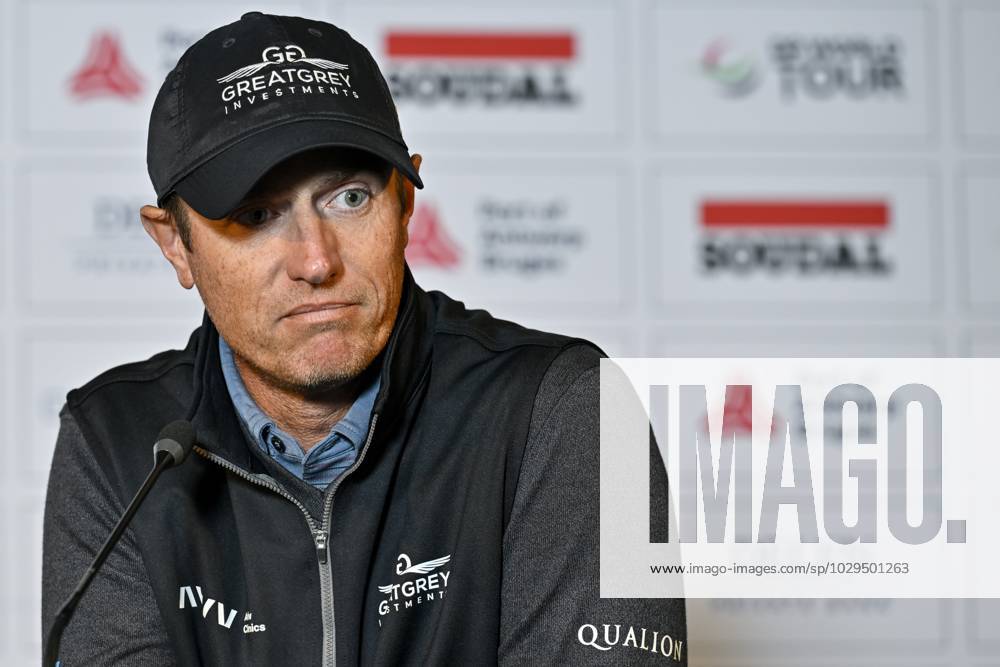 Belgian Nicolas Colsaerts pictured during a press conference, PK, Pressekonferenz regarding the 2023 Soudal Open DP World Tour golf tournament, in Schilde, Tuesday 09 May 2023. The 2023 Soudal Open taken place from 11 to 14 May at the Rinkven Golf Club in Schilde. DIRKxWAEM x66980340x