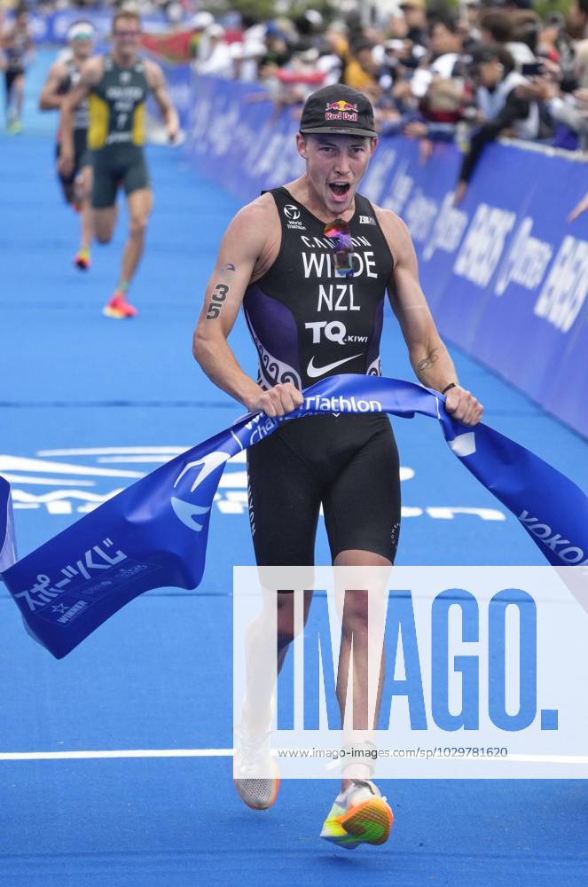 Triathlon: World Championship, WM, Weltmeisterschaft series in Yokohama New Zealand s Hayden Wilde wins the men s world triathlon championship series title in Yokohama near Tokyo on May 13, 2023. A14AA0001440512P