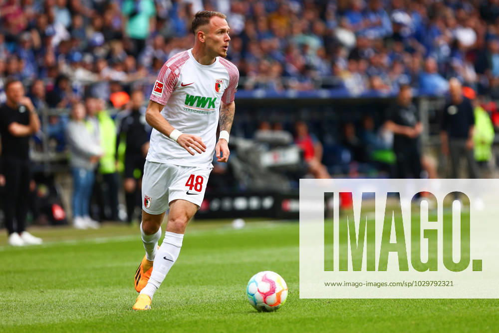 Irvin Cardona FC Augsburg on the ball, GER, VfL Bochum vs FC Augsburg, Football, 1 Bundesliga, 32 Spieltag, Spielzeit 2022 2023, 13 05 2023 DFB regulations prohibit any use of photographs as image sequences and or quasi video Bochum NRW Germany