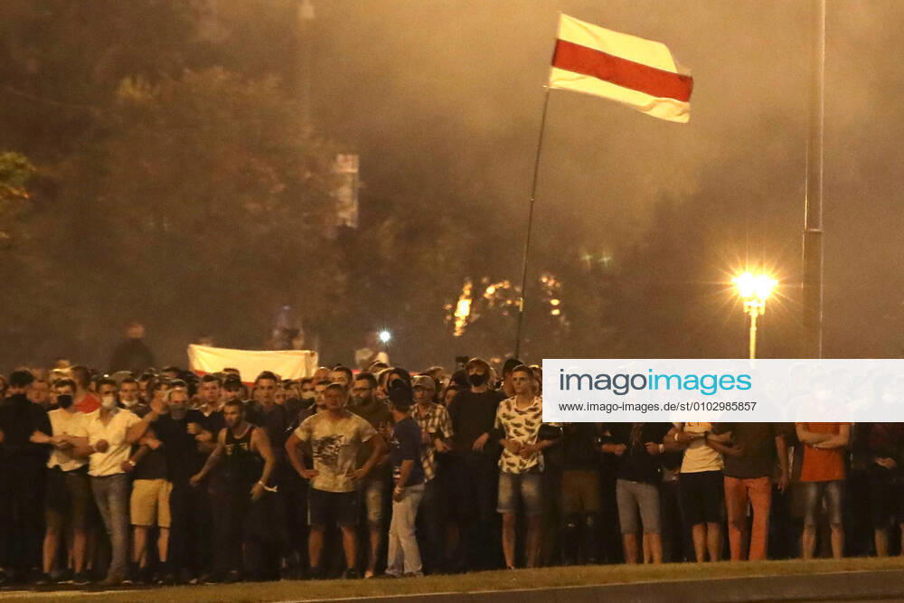 People participate in a protest against the results of the 2020 Belarusian presidential election. Natalia Fedosenko TASS TS0E2C4B