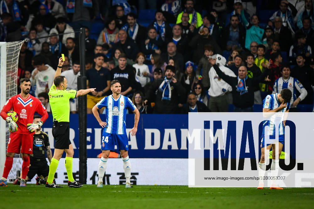 Spanish football La Liga match - RCD Espanyol vs RC Celta Cabrera (RCD Espanyol) during a La Liga Santander match between RCD Espanyol and RC Celta at RCD Espanyol Stadium, in Barcelona, Spain on March 18, 2023. (Photo Felipe Mondino) Barcelona RCDE Stadium Spain